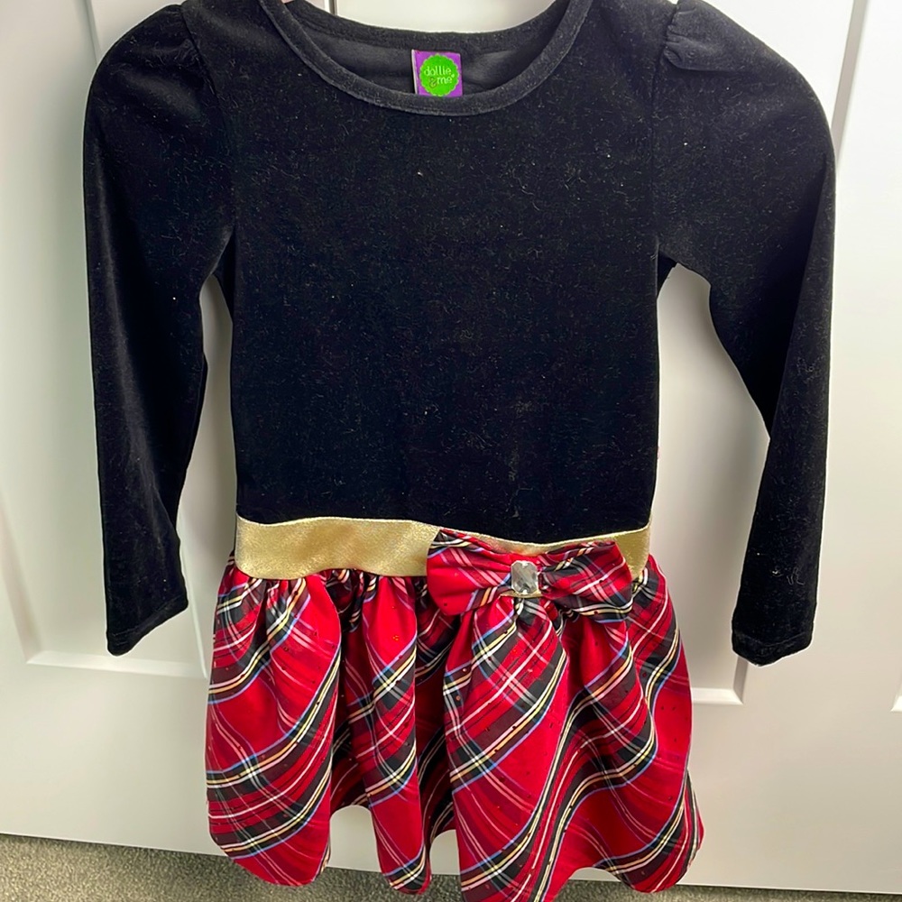 Dollie & Me Holiday Dress Long Sleeve size 7